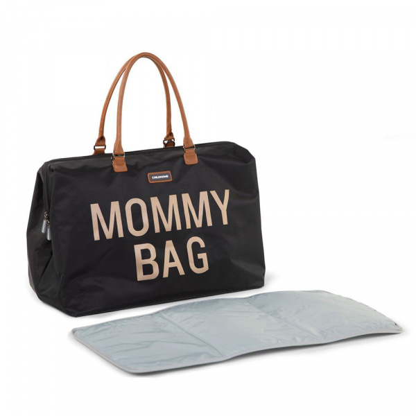 Sac à langer mommy bag canvas gris Childhome