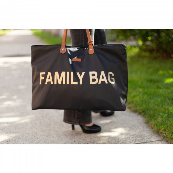 Sac à langer family bag matelassé beige Childhome