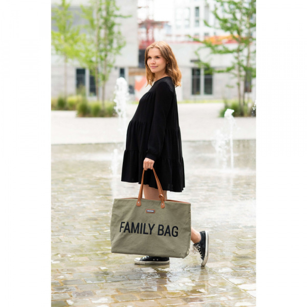 Sac à langer family bag matelassé beige Childhome