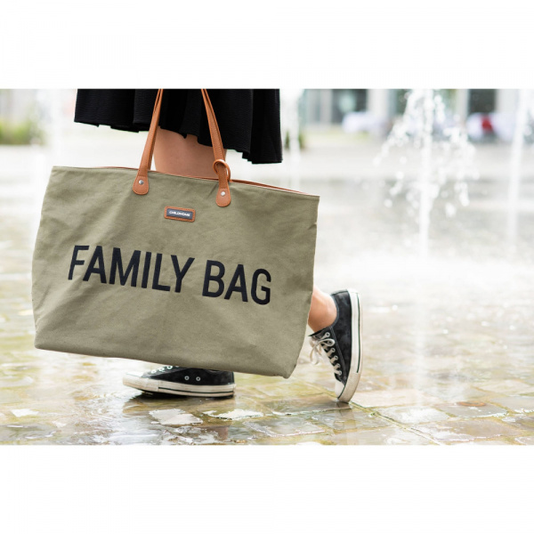Sac à langer family bag matelassé beige Childhome