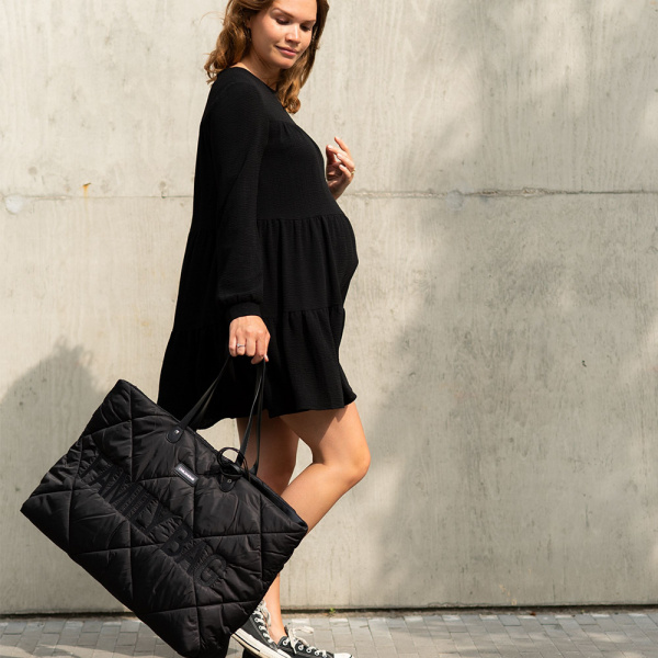 Sac à langer family bag matelassé black Childhome
