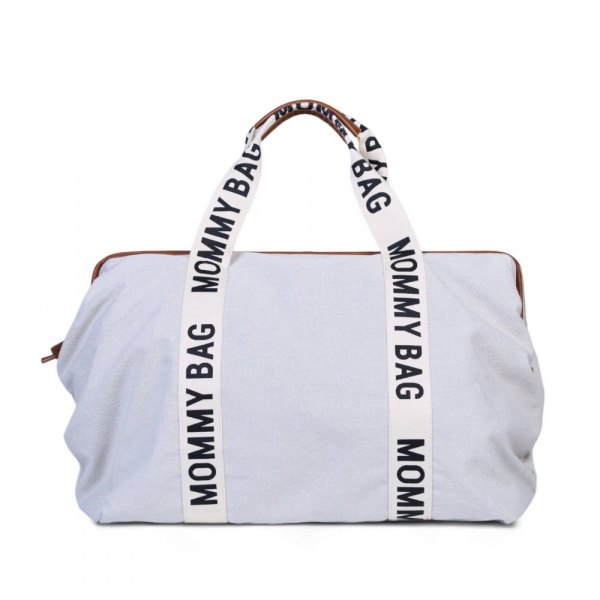 Sac à langer mommy bag signature canvas écru Childhome