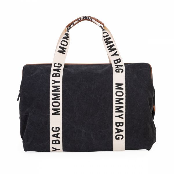 Sac à langer mommy bag signature canvas noir Childhome