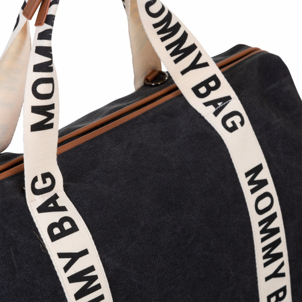 Sac à langer mommy bag signature canvas noir Childhome