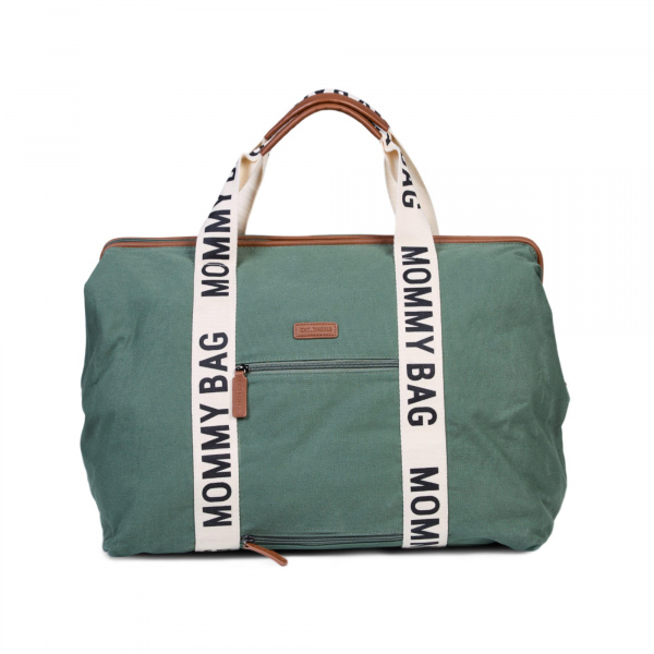 Sac à langer mommy bag signature canvas terracotta Childhome