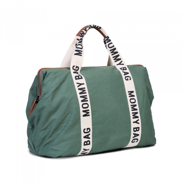 Sac à langer mommy bag signature canvas terracotta Childhome