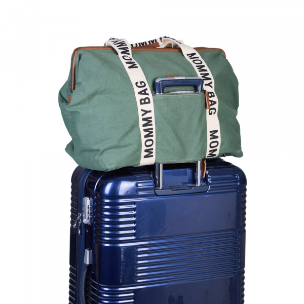 Sac à langer mommy bag signature canvas terracotta Childhome