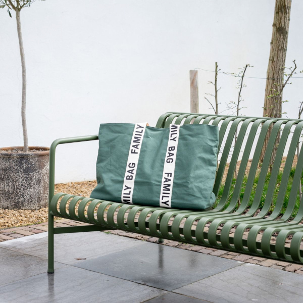 Sac à langer family bag signature canvas vert Childhome