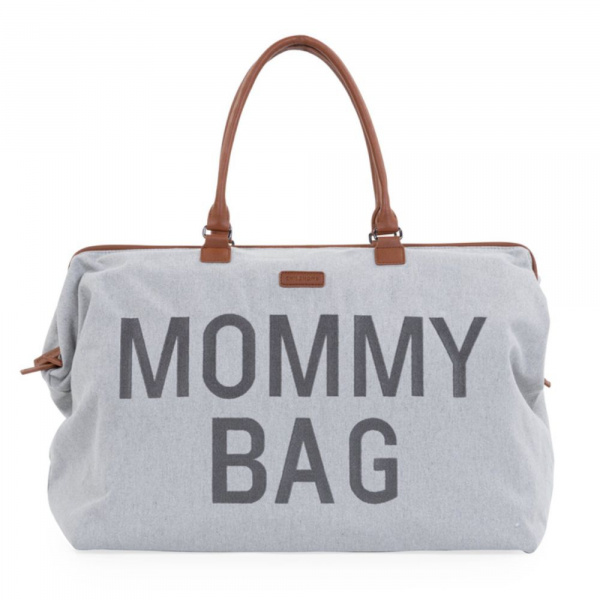 Sac à langer mommy bag canvas gris Childhome