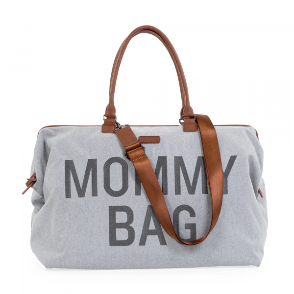 Sac à langer mommy bag canvas gris Childhome