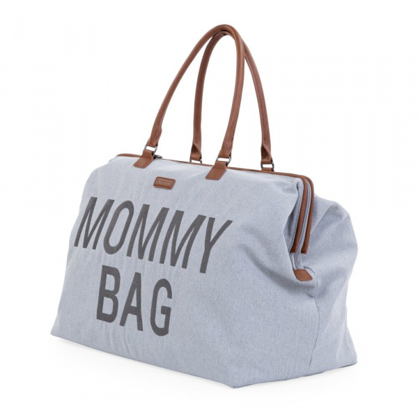 Sac à langer mommy bag canvas gris Childhome