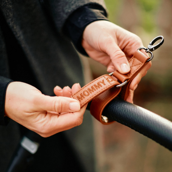 Sac à langer mommy club signature simili cuir vert Childhome