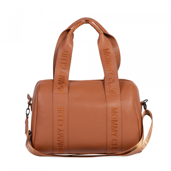 Sac à langer mommy club signature simili cuir vert Childhome