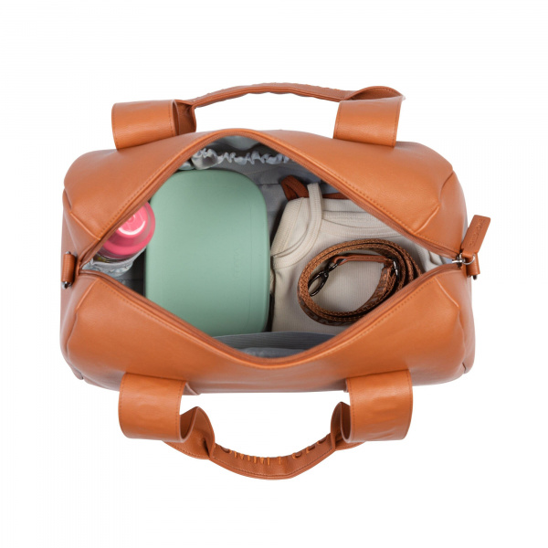 Sac à langer mommy club signature simili cuir vert Childhome