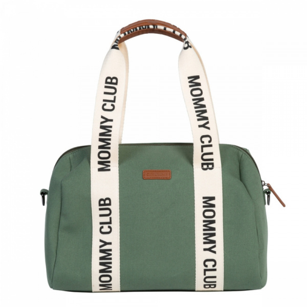 Sac à langer mommy club signature canvas vert Childhome