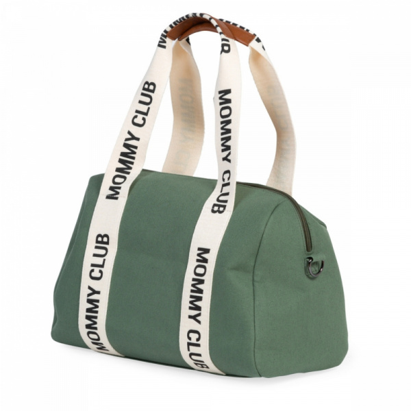 Sac à langer mommy club signature canvas vert Childhome