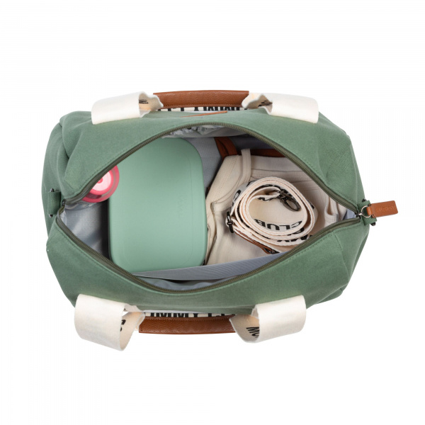 Sac à langer mommy club signature canvas vert Childhome