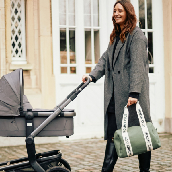 Sac à langer mommy club signature canvas vert Childhome