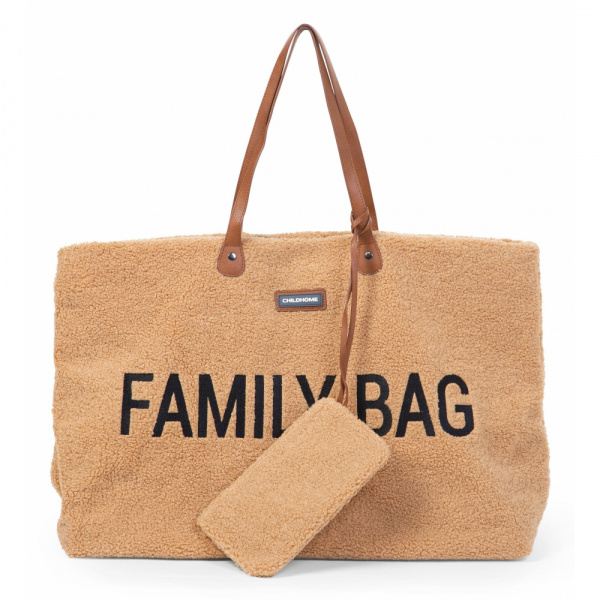 Sac à langer family bag teddy beige Childhome