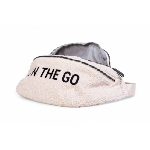 Sac banane on the go teddy écru Childhome