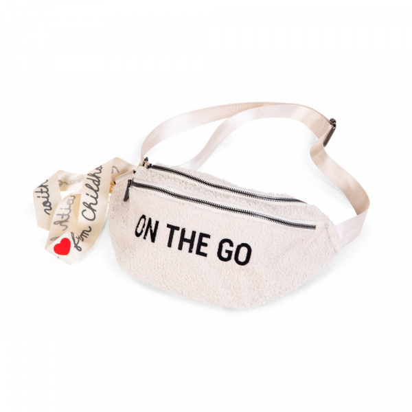 Sac banane on the go teddy écru Childhome