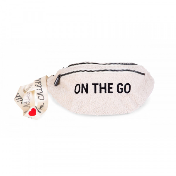 Sac banane on the go teddy écru Childhome