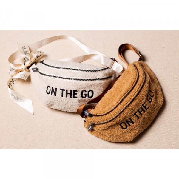 Sac banane on the go teddy écru Childhome