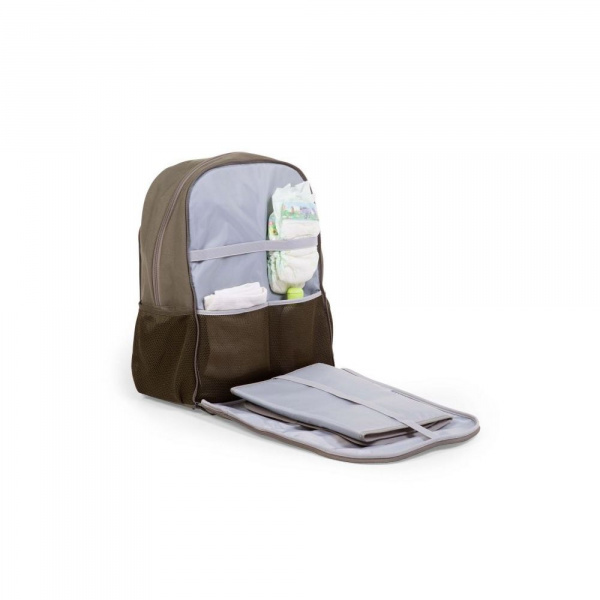 Sac à dos à langer daddy bag canvas kaki Childhome