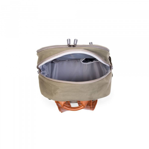 Sac à dos à langer daddy bag canvas kaki Childhome