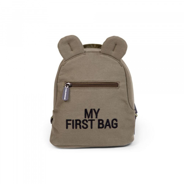 Sac à dos enfant my first bag canvas kaki Childhome