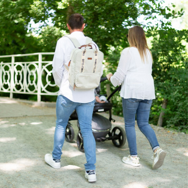 Sac à dos family club signature off white Childhome
