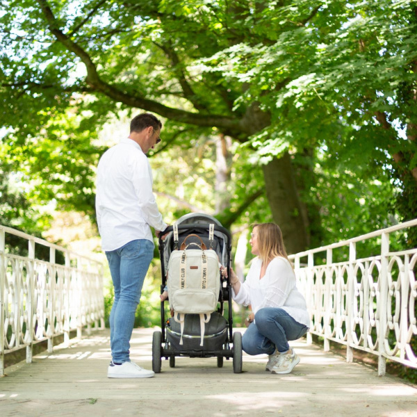 Sac à dos family club signature off white Childhome