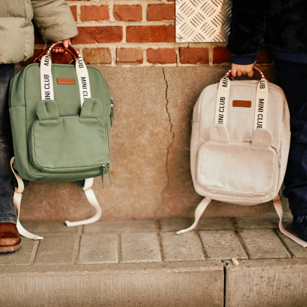 Sac à dos enfant mini club signature canvas vert Childhome