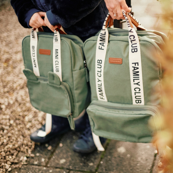 Sac à dos enfant mini club signature canvas vert Childhome