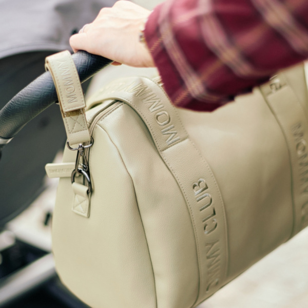 Sac à langer mommy club signature simili cuir vert Childhome