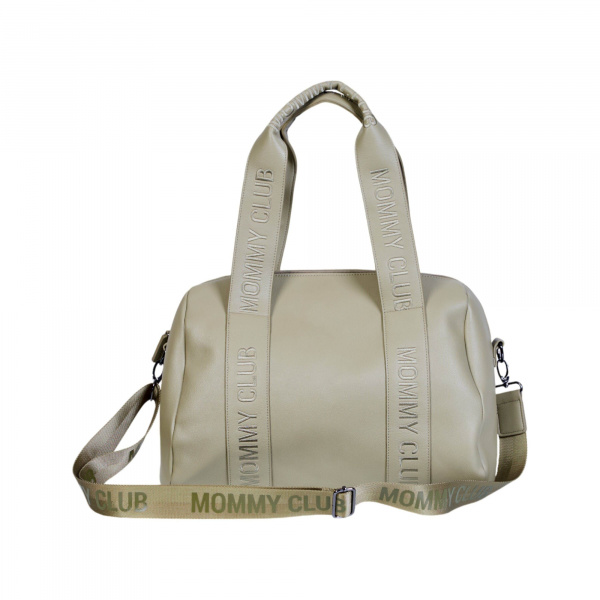 Sac à langer mommy club signature simili cuir vert Childhome