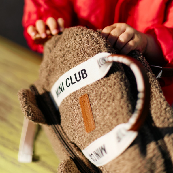 Sac à dos enfant mini club signature teddy brun doux Childhome