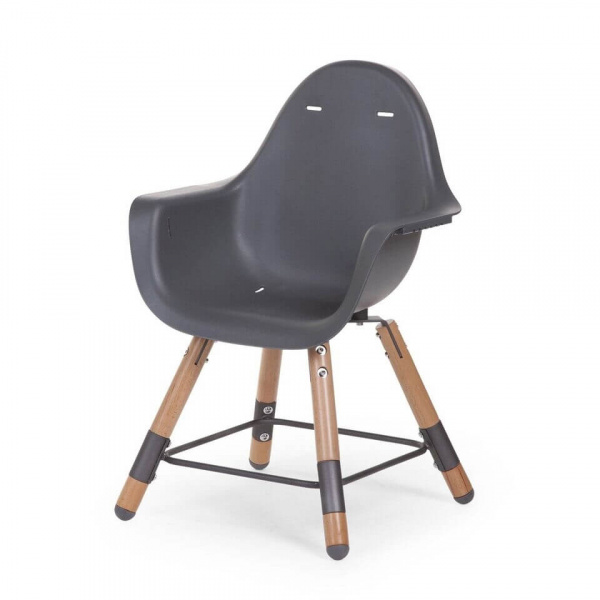 Chaise haute évolutive evolu 2 gris anthracite Childhome
