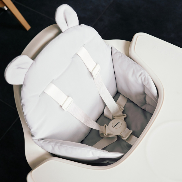 Coussin pour chaise haute déperlant gris Childhome