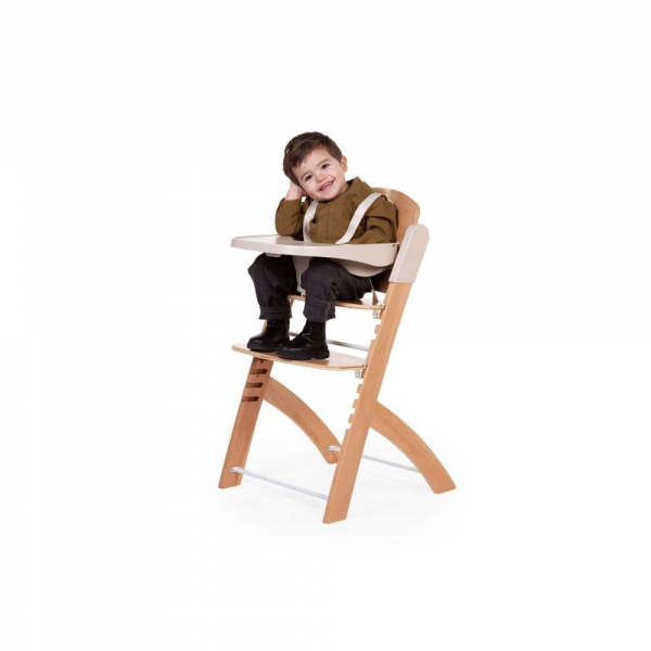 Chaise haute évolutive evosit naturel + tablette Childhome