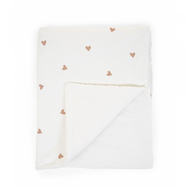 Couverture bébé coeurs 80 x 100 cm Childhome