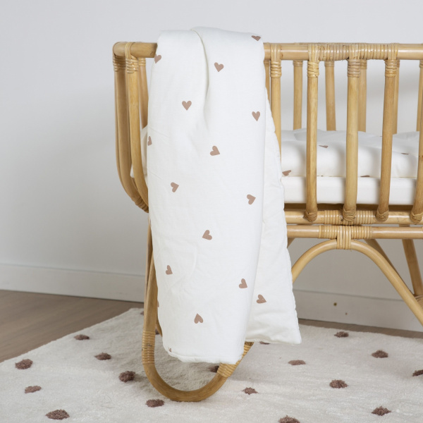 Couverture bébé coeurs 80 x 100 cm Childhome