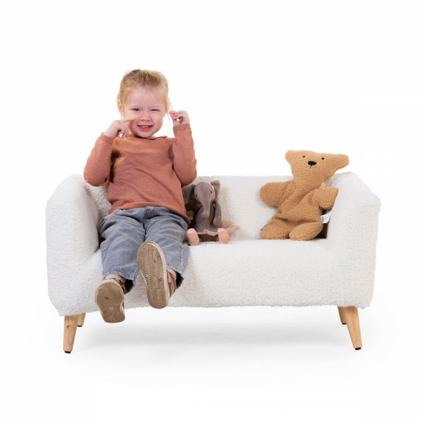 Banc pour enfants teddy blanc Childhome