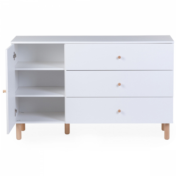 Commode wonder white avec plan à langer Childhome