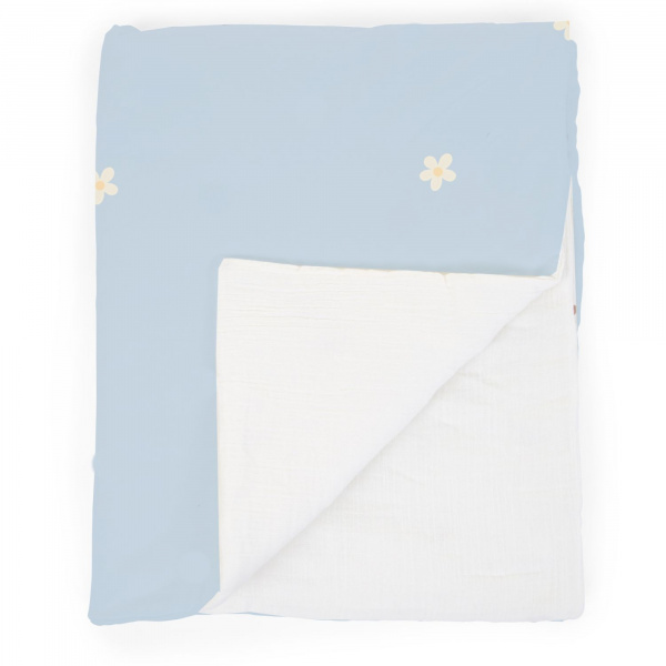 Couverture bébé 80x100cm mousseline fleur Childhome