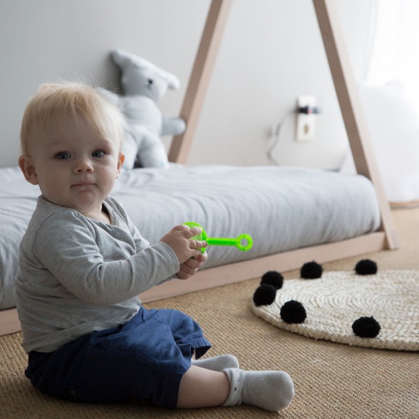 Lit tipi 70x140cm naturel/blanc Childhome