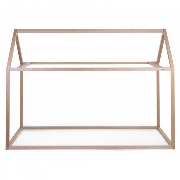 Lit cabane junior en bois naturel 90 x 200 cm Childhome