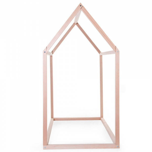 Lit cabane junior en bois naturel 90 x 200 cm Childhome