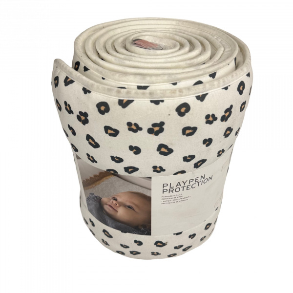 Les imparfaits - tour de parc 340 x 35 cm jersey léopard Childhome