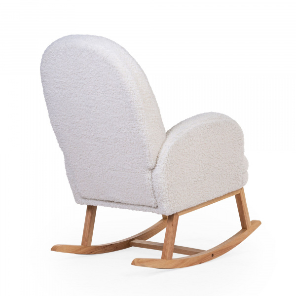 Fauteuil à bascule teddy ecru Childhome